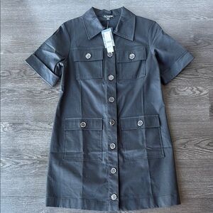 NWT J. Crew Black Gamine shirt dress